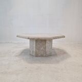 Table basse en pierre années 1980