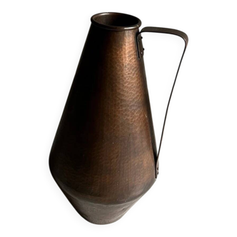 Grand vase en cuivre martelé | Eugen Zint | Allemagne | Années 1930