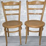 Pair of Baumann bistro chairs