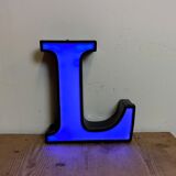 Vintage illuminated letter l , 1970s
