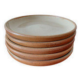 Set of 5 stoneware dessert plates