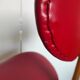 Vintage Bow-Wood chair by Steiner - red seat and dark wood