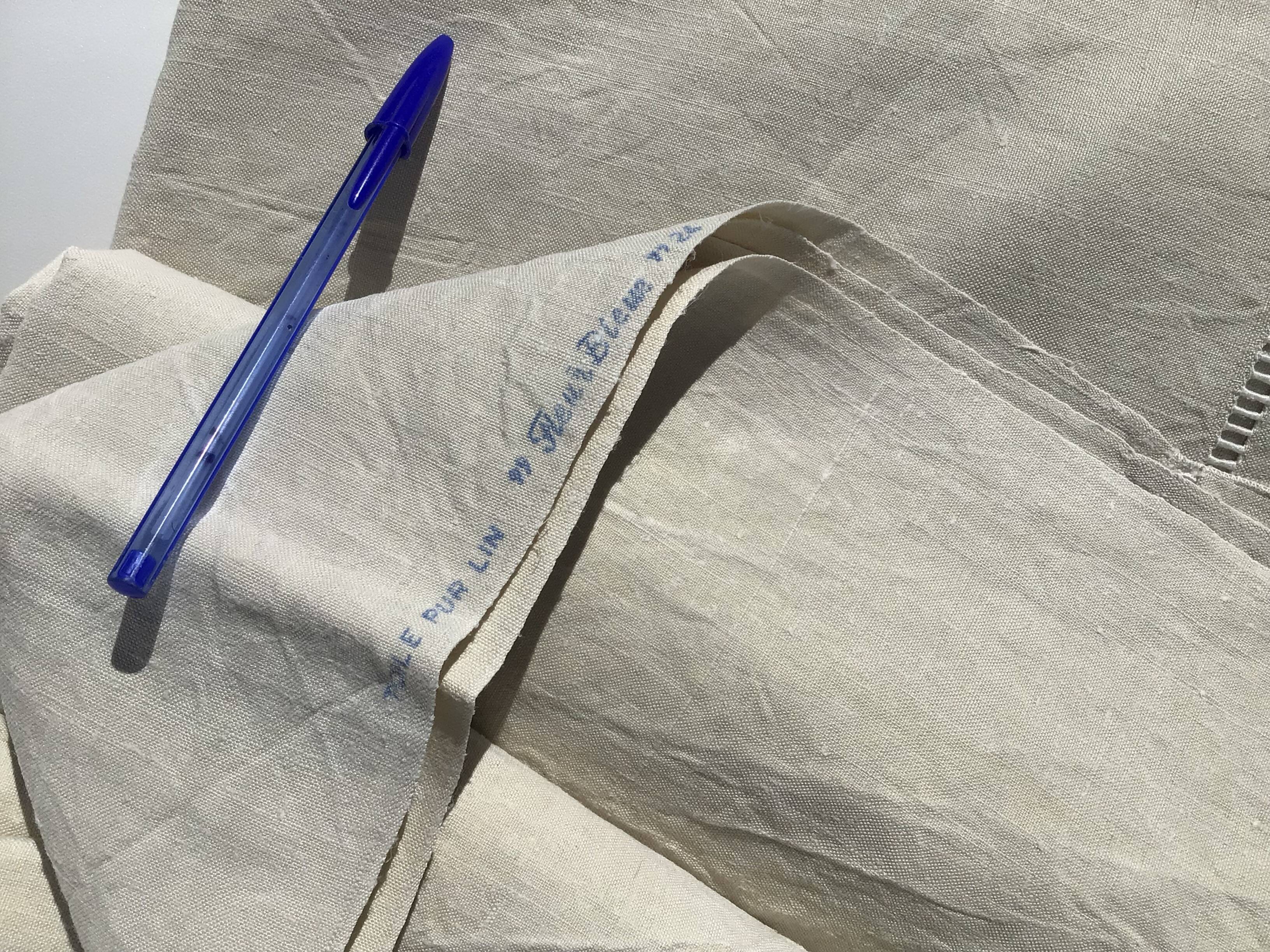 New pure linen sheet embroidered with VC day scale