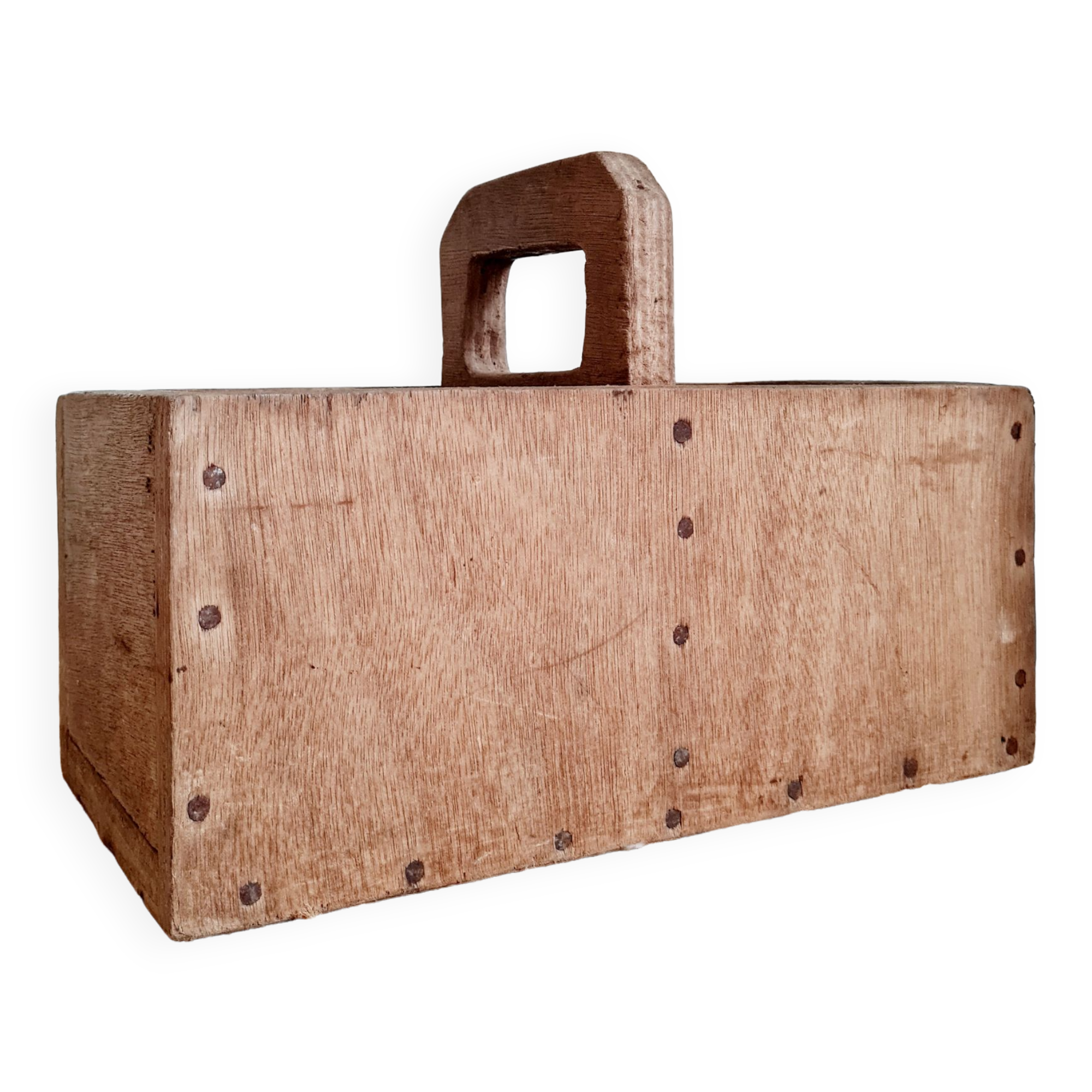Antique wooden tool box