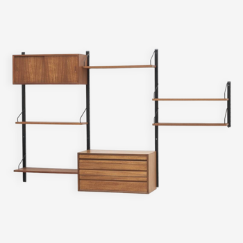 3-Bay wall unit by Poul Cadovius, Denmark, 1960s