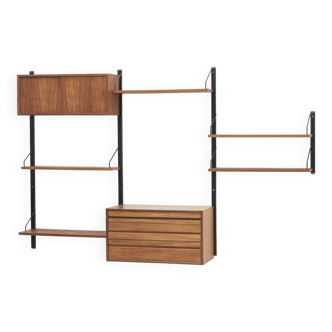 3-Bay wall unit by Poul Cadovius, Denmark, 1960s