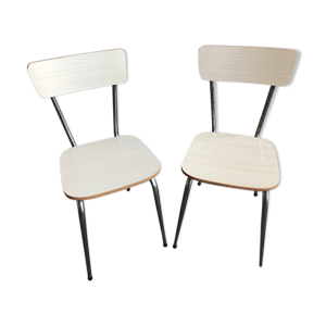 Paire chaises en formica