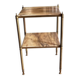 Marble and brass pedestal