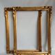 Pair of Montparnasse frames in gilded wood with circa 1960 leaf - 40 x 30 cm