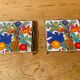 Duo of underwear acapulco villeroy and boch in brass and earthenware 1970s.