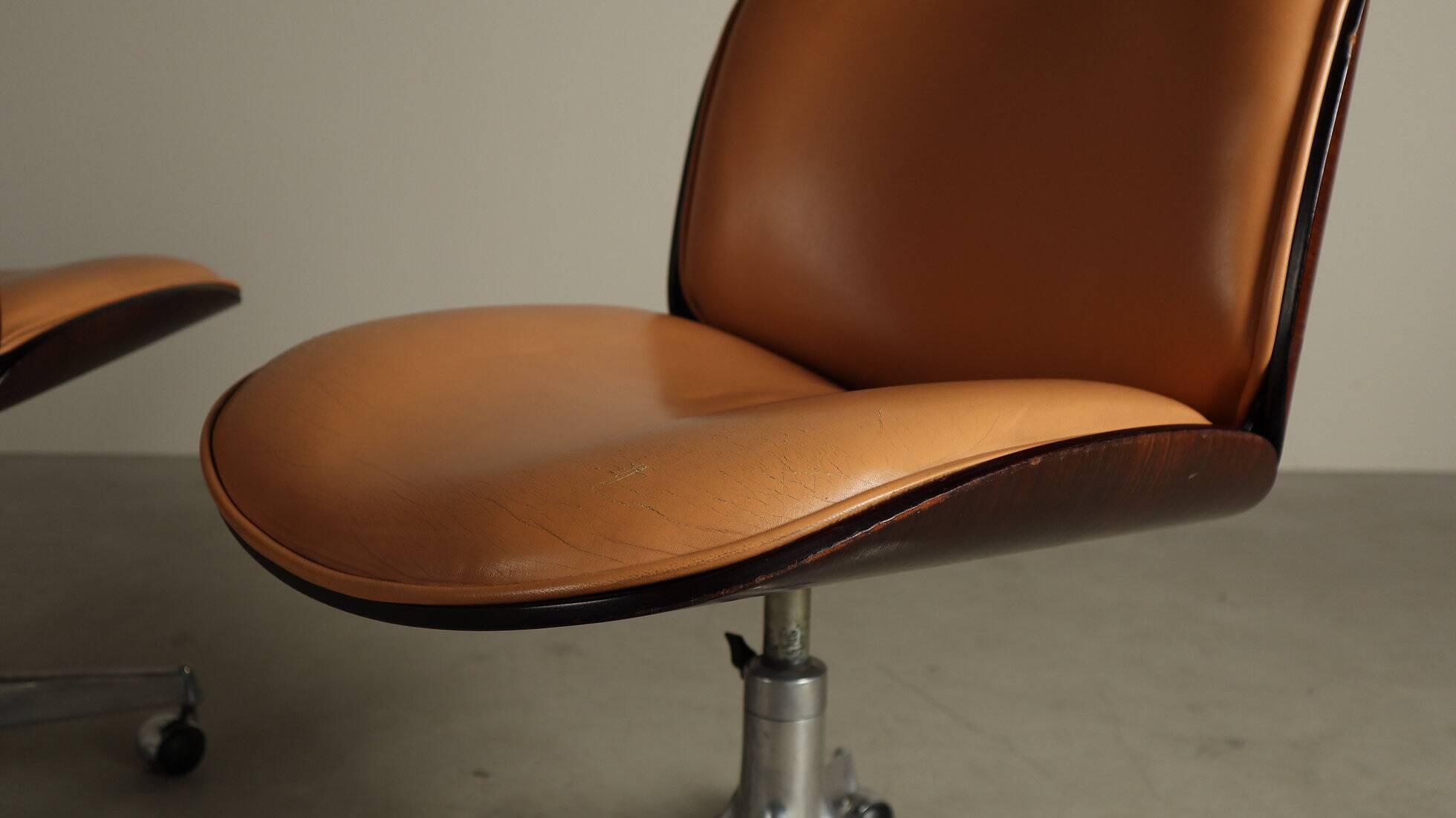 ‘Parioli’ office chairs by Ennio Fazioli for MIM Roma, Italy 1960s