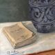 Old still life oil painting