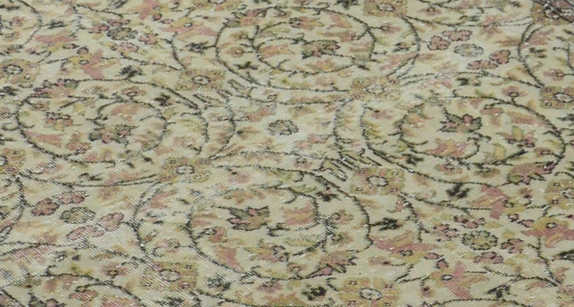 Turkish Anatolian Handmade Vintage Rug 272 cm x 165 cm