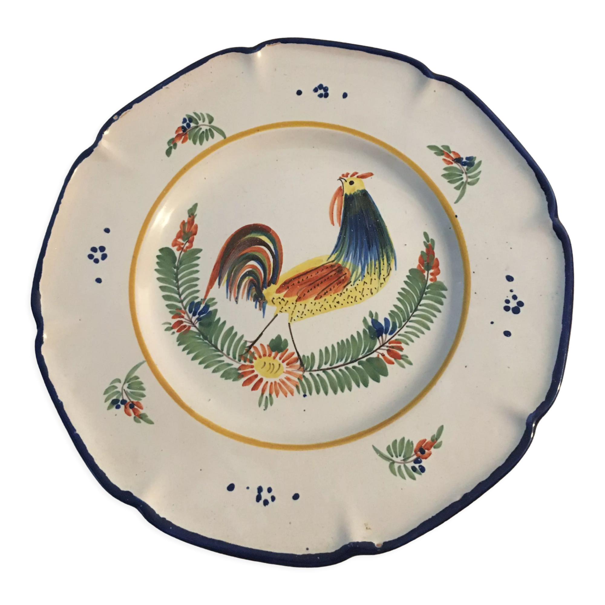 Faience dish Antoine Montagnon