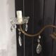 Brass grapefruit chandelier