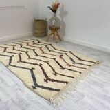 Handmade Moroccan Berber carpet 244 x 153 CM