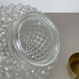 Modernist  "pineapple" ceiling light by glashütte limburg attrib., germany 1970