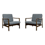 Pair Of Restored Mid Century Armchairs By Zenon Bączyk, 1960's