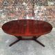 Large vintage Baumann table in rosewood with extensions, antique furniture.