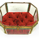 Brass glazed jewelry box