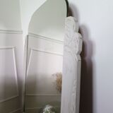 Grey art deco mirror