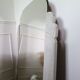Grey art deco mirror
