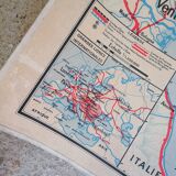Old school map Vidal Lablache No. 32 Danubian States.