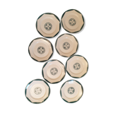 Suite of 8 flat plates Labrut brothers