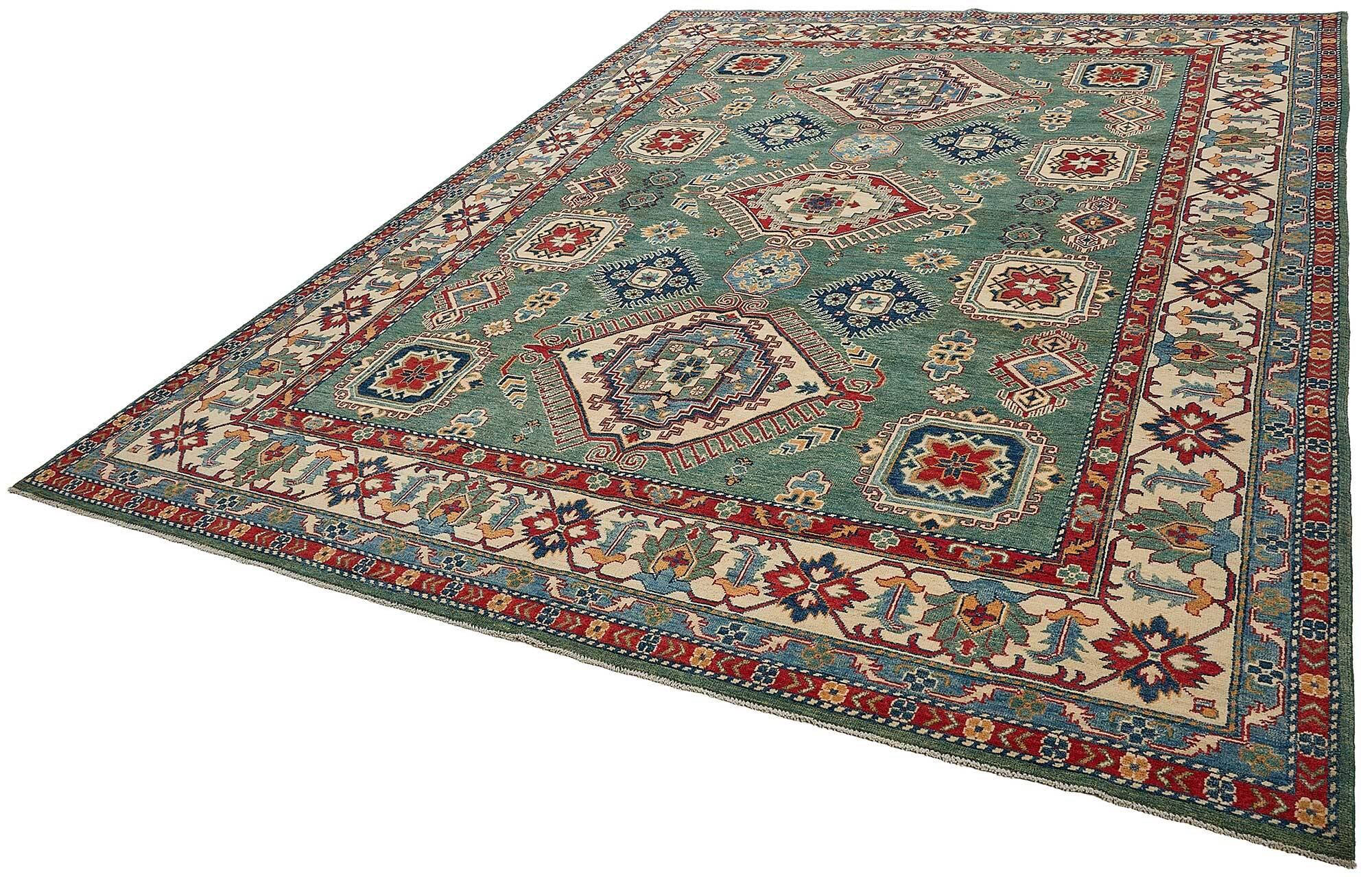 Tapis Oushak en laine noué à la main turc 273 cm x 357 cm