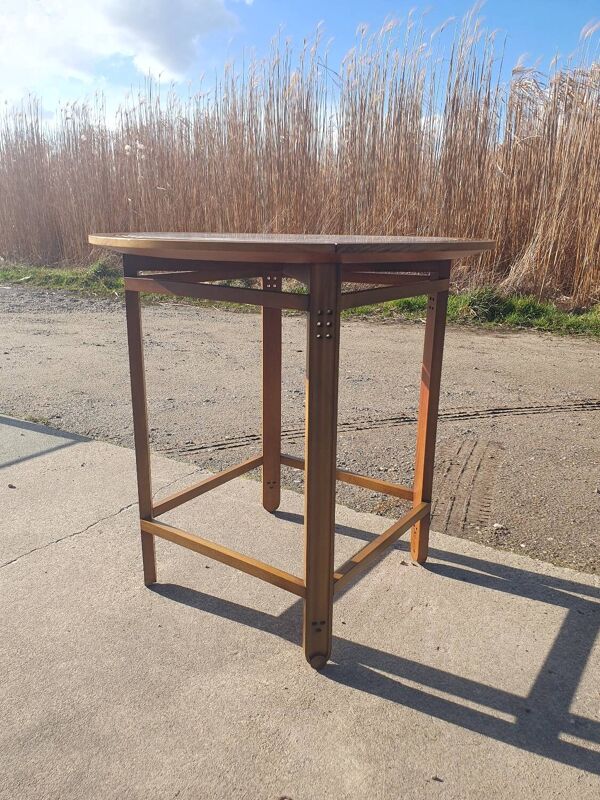 Table d'appoint italienne vintage Giorgetti Galaxy en bois blanc