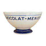 Bowl in faience chocolate menier advertising grocery hbcm