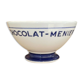 Bowl in faience chocolate menier advertising grocery hbcm