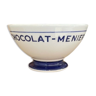 Bowl in faience chocolate menier advertising grocery hbcm