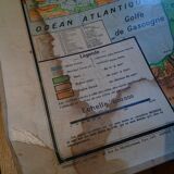 Old school map, geographic, 50s-60s