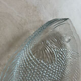 Assiettes vintage poisson verre arcoroc