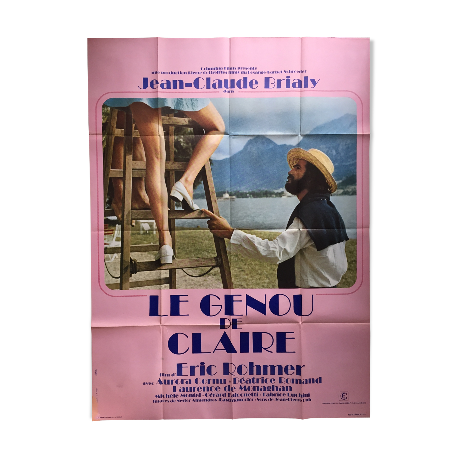 Affiche "Le Genou de Claire" Eric Rohmer 120x160cm