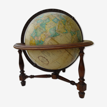 Globe terrestre mappemonde vintage