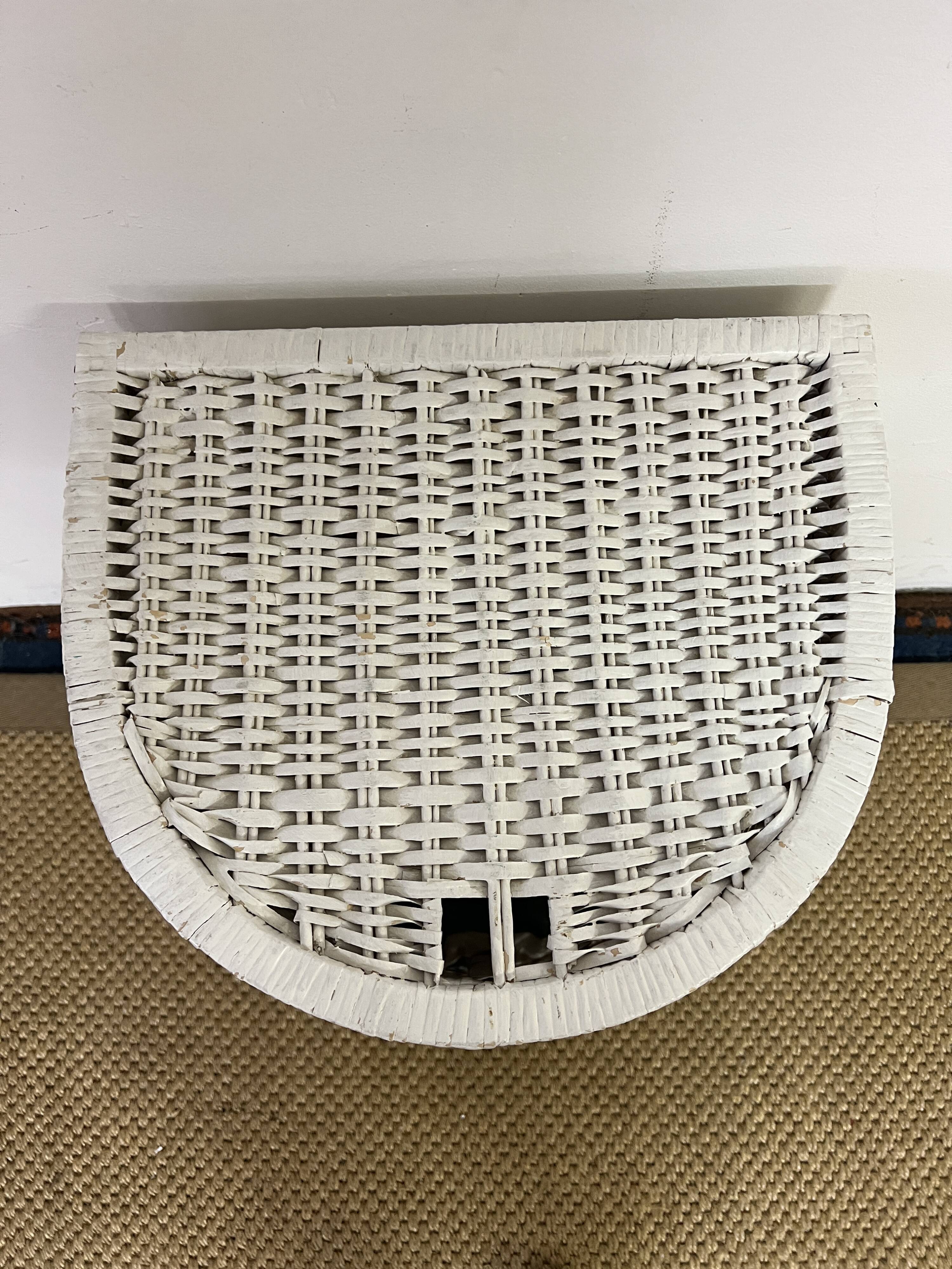 Rattan laundry basket