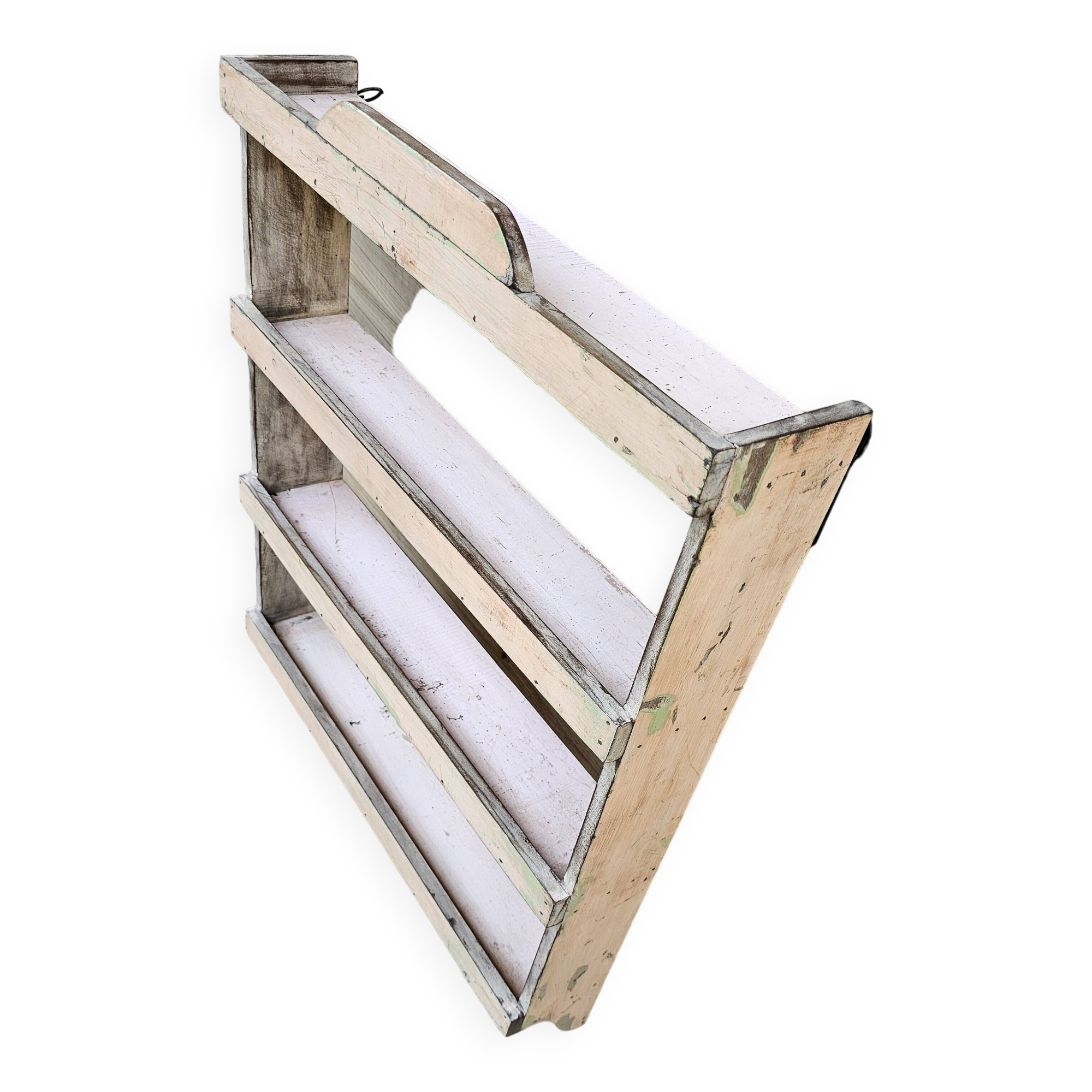 Burmese teak wall shelf