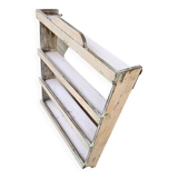 Burmese teak wall shelf