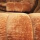 Velvet armchairs and sofa, 1970s, set of 3