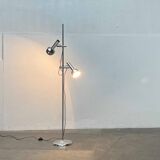 Lampe sur pied minimaliste de l’ère spatiale suisse du milieu du siècle par l'équipe SLZ pour Swisslamps International, années 1960