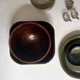 Large Scandinavian teak salad bowl/basket, 1970s