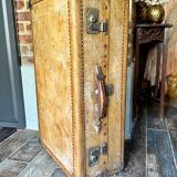Old cabin trunk in vellum