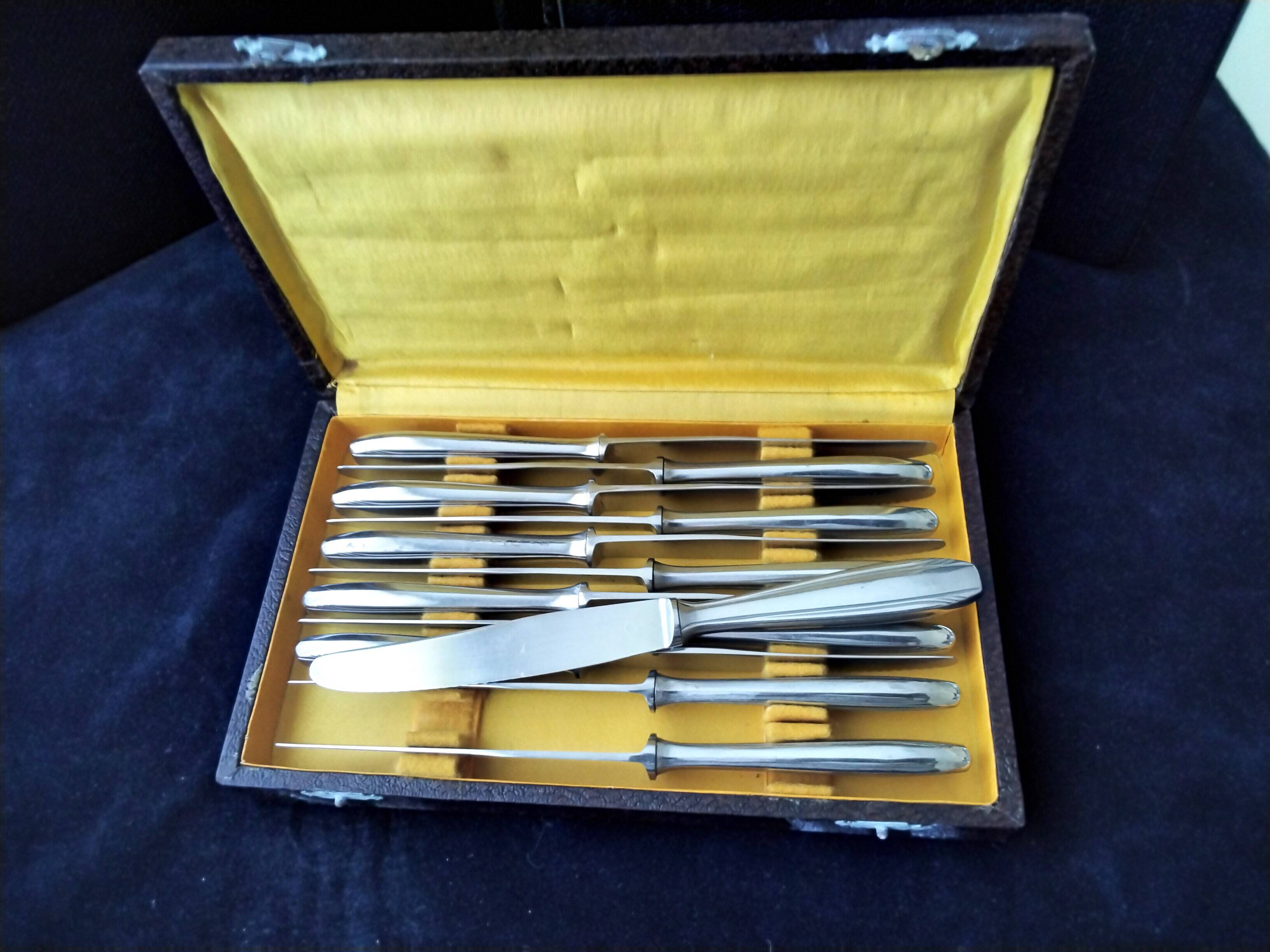 Coffret de 12 couteaux à fromage en Acier inoxydable SMS
