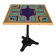 Bistro table with a hand-painted top by Bing, Cannes, 1990s.