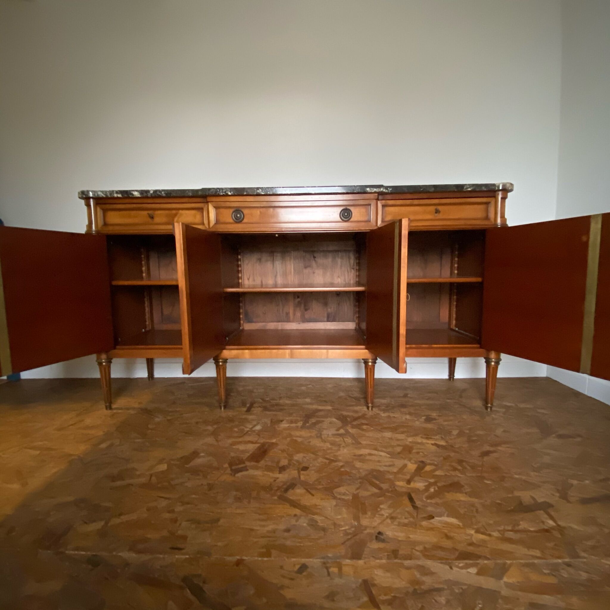 Black marble sideboard