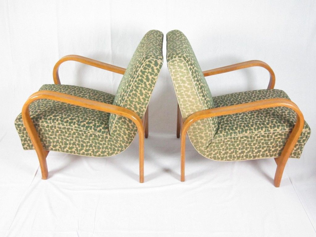 Chairs by Jindrich Halabala for UP Závody 1940 s