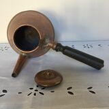 Old copper chocolate maker