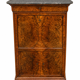 Louis Philippe secretary in walnut briar with marble top.
